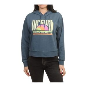 Rip Curl Wave Shapers Hooded Sweatshirt-Dark Teal Womens Size Small